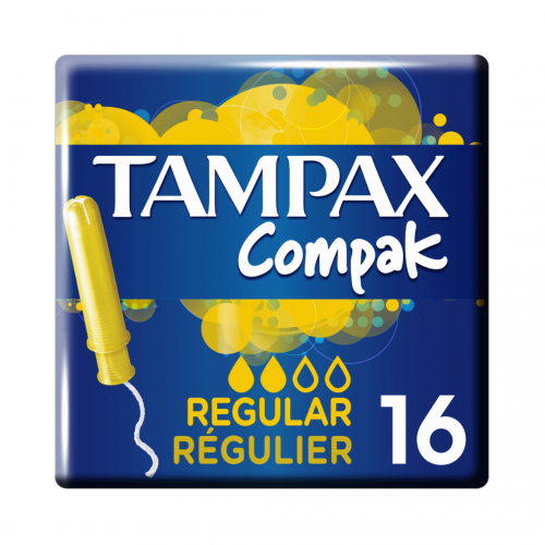Tampax Compak Regular Ταμπόν Με Απλικατέρ, 16 τεμάχια